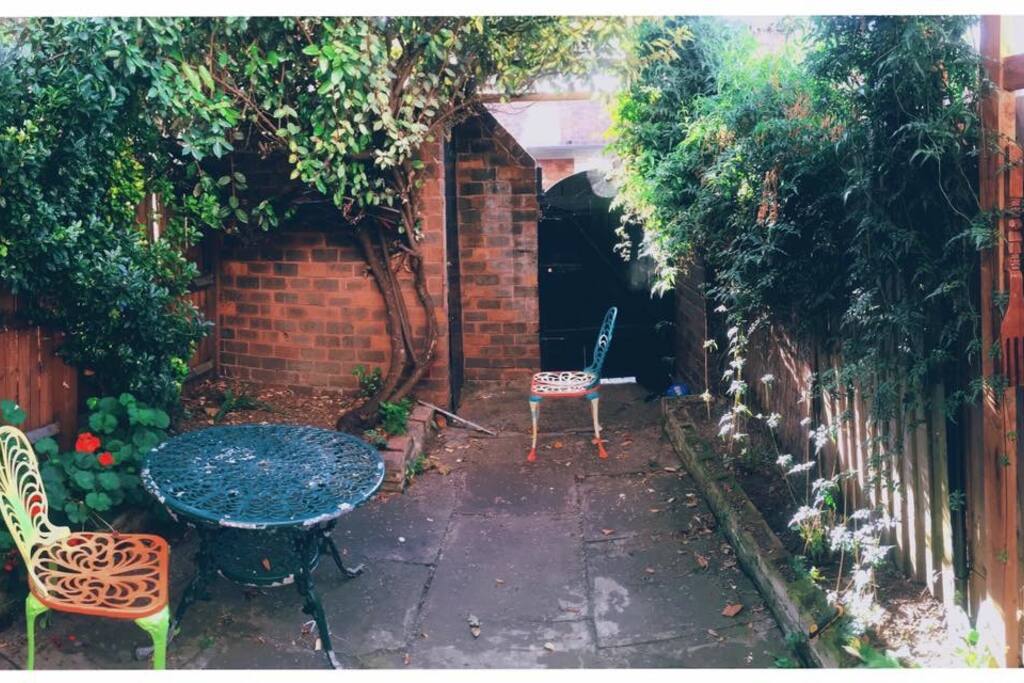 Lovely garden for your morning coffee:)