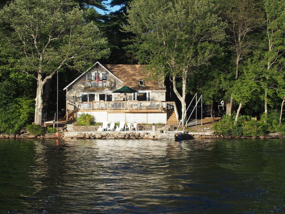 This is another view of our home taken from the boat returning to dock