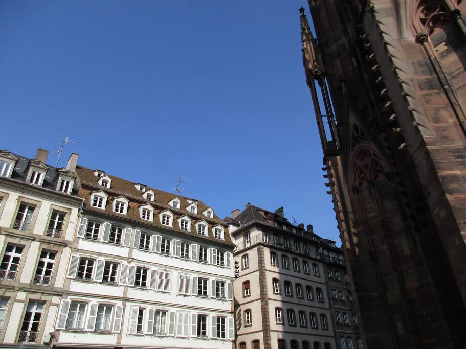 Vue de l'immeuble au centre