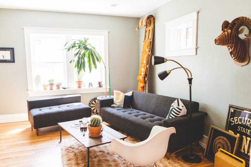 Living room space.