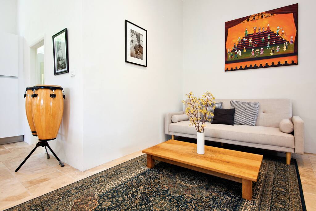 Sofa bed opens to double bed