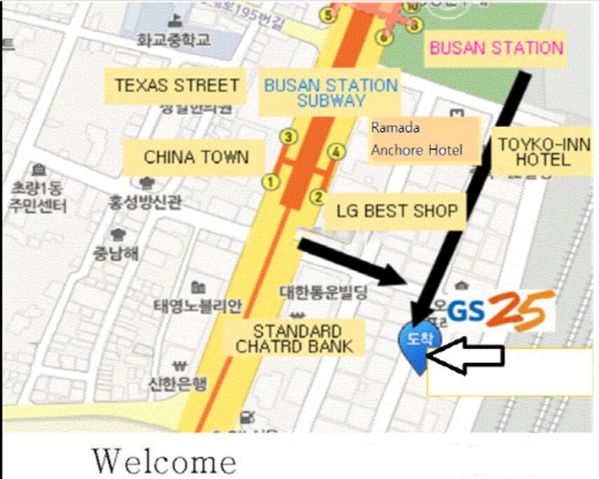 200 meters away from Station.