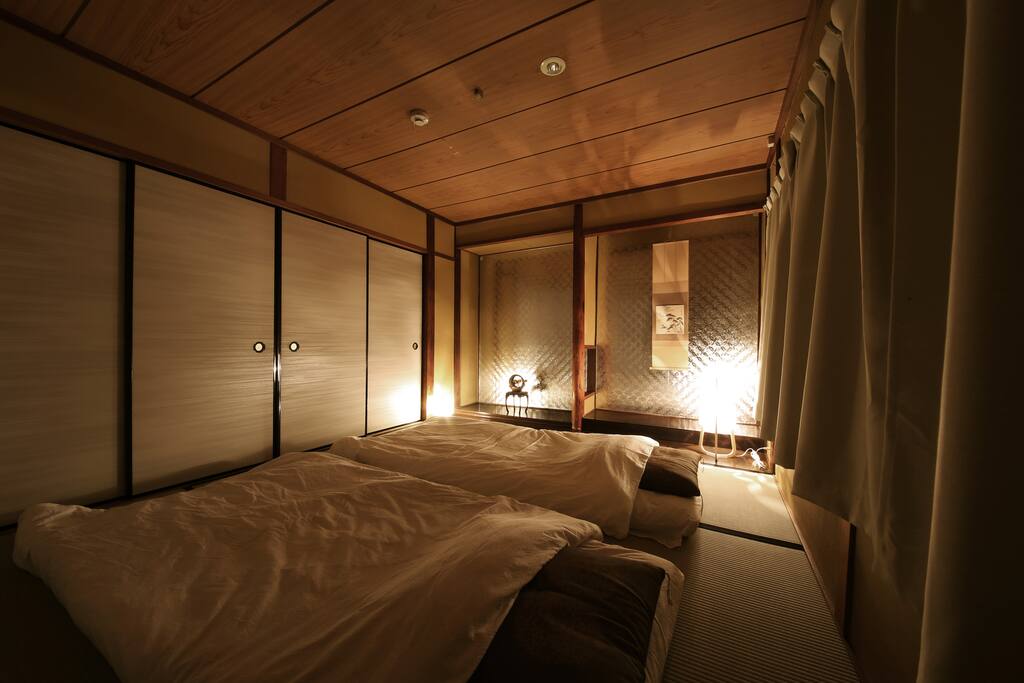 You can separated to 2space at Bed room, 2nd floor.