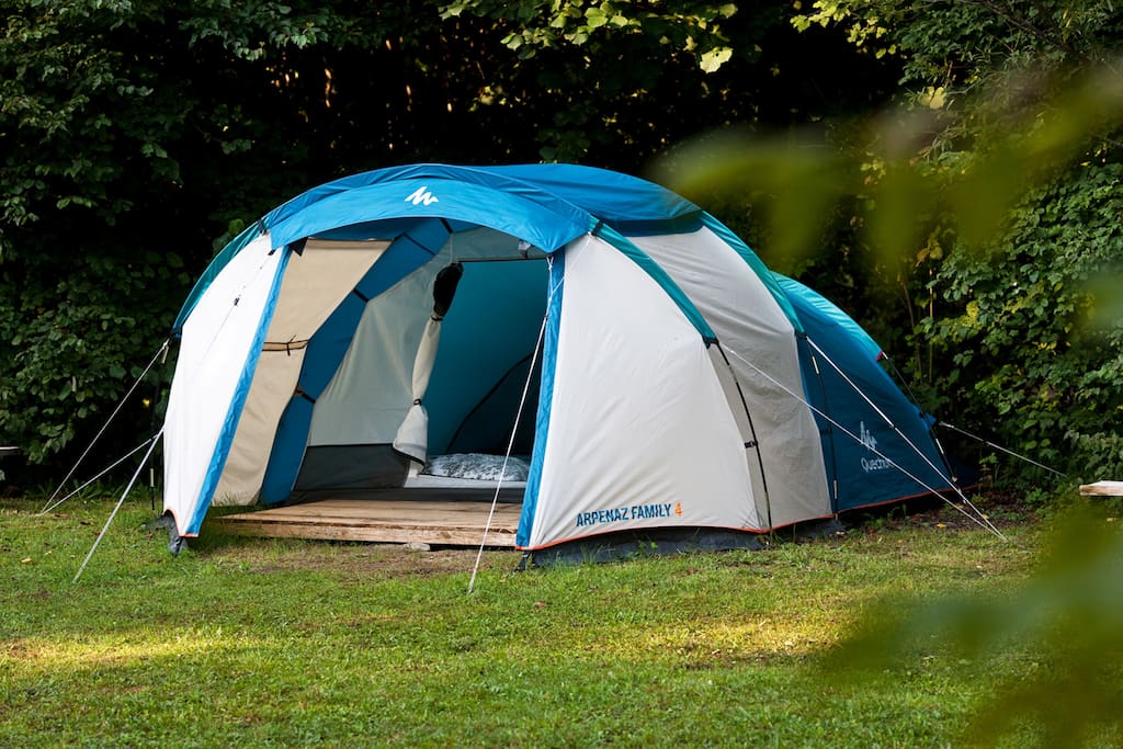 Our rental tent for 2 persons