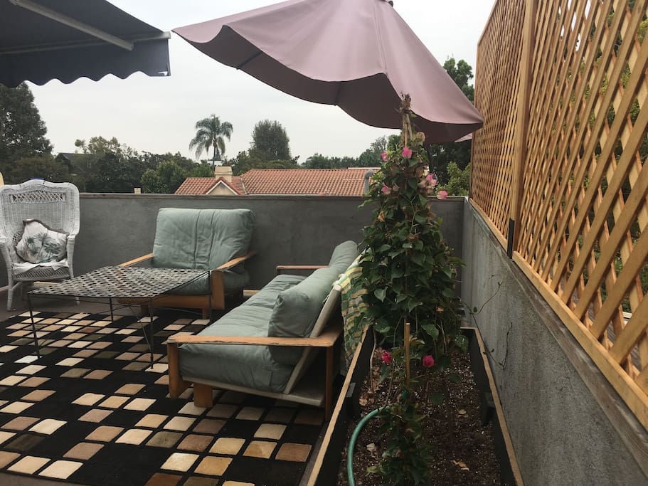 Private Outdoor Living Room Patio