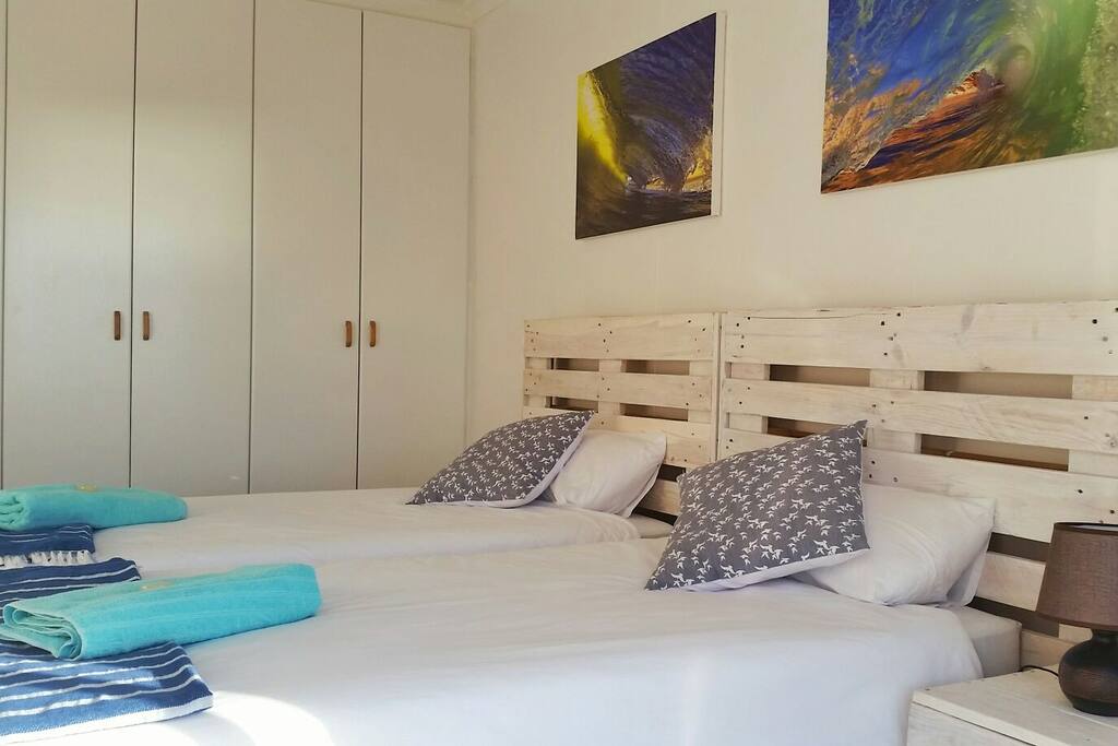 Twin room with big balcony with amazing sea views