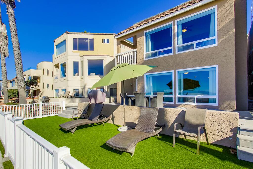 Private ocean front patio