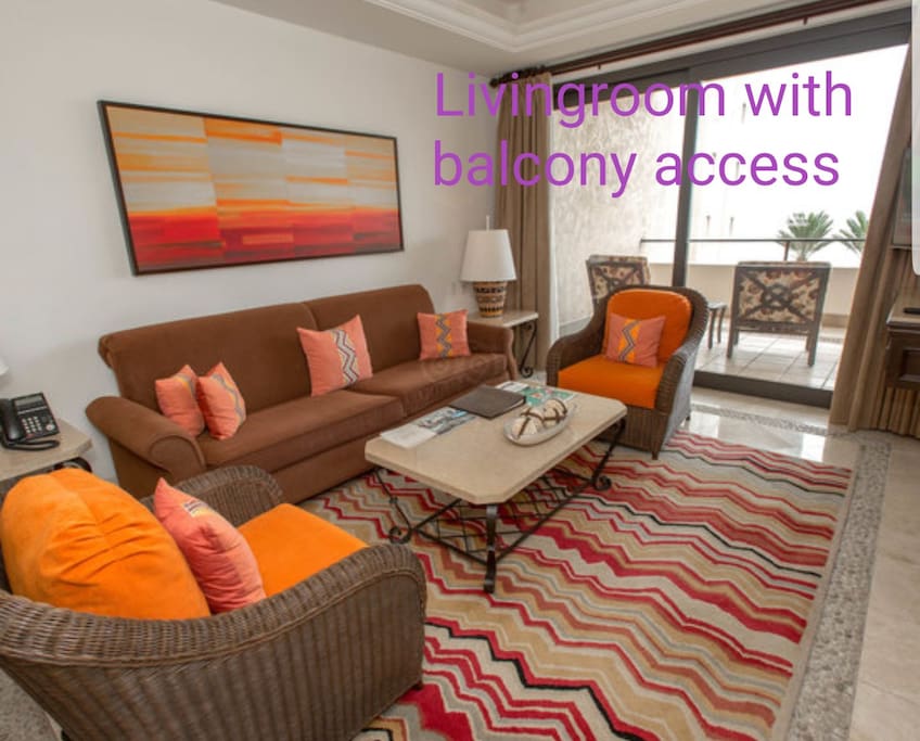 Livingroom area to balcony.