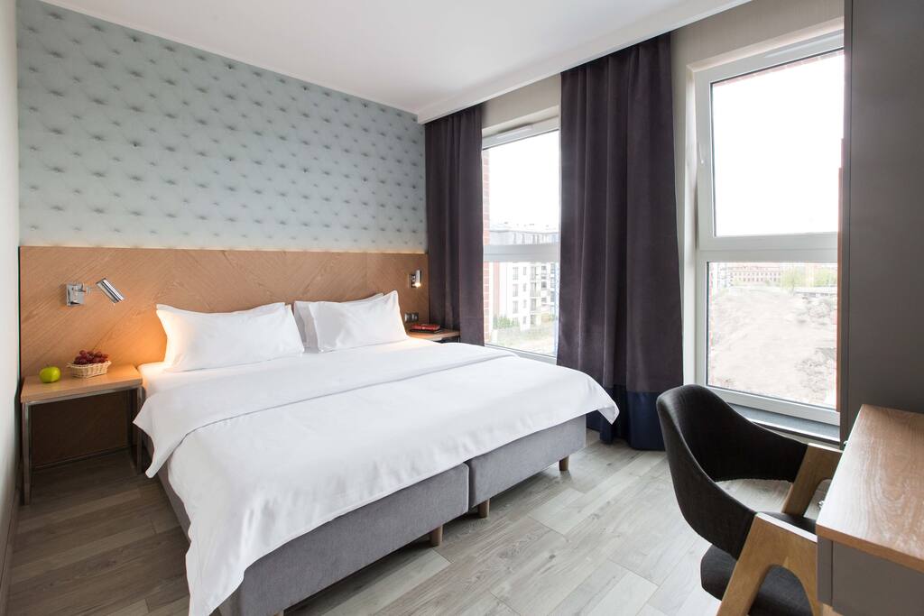 Wygodne łóżka w Apartamencie