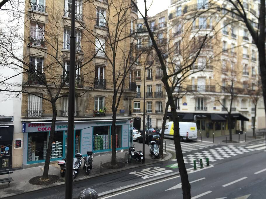 the street