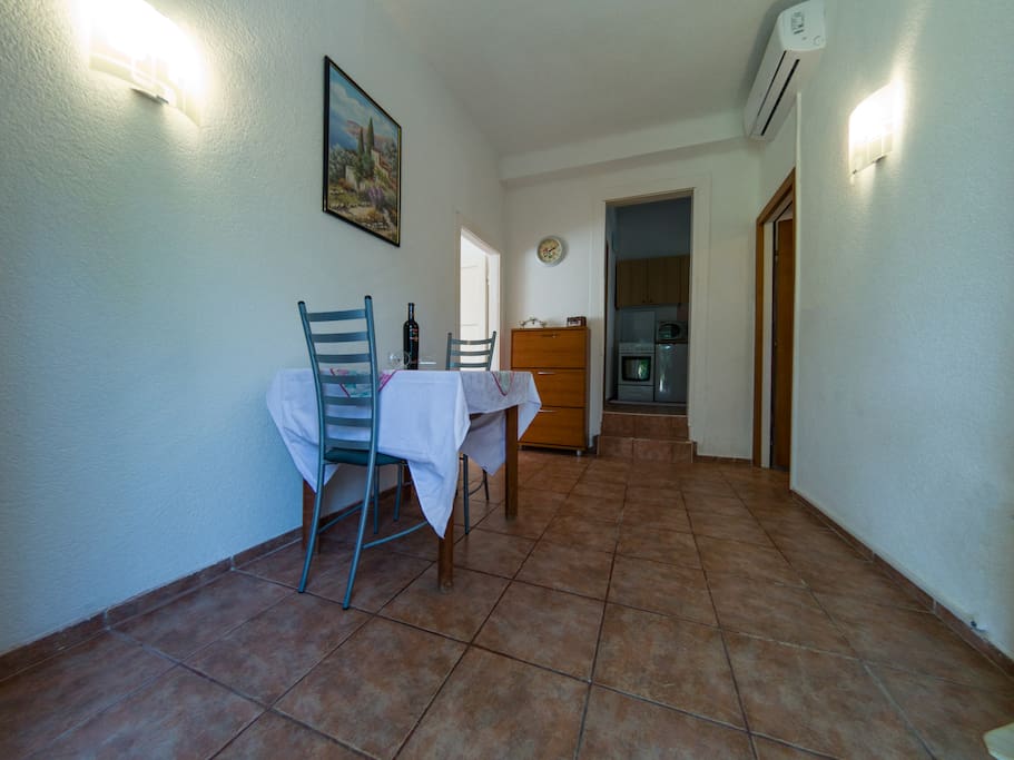 Dining table in the house