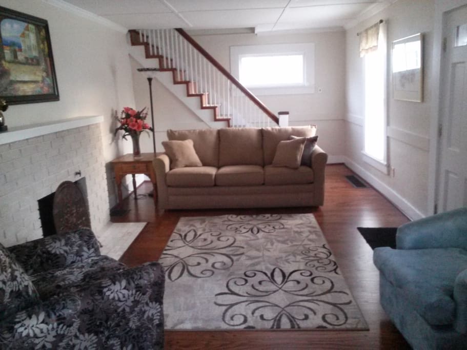 Living room with sofa bed