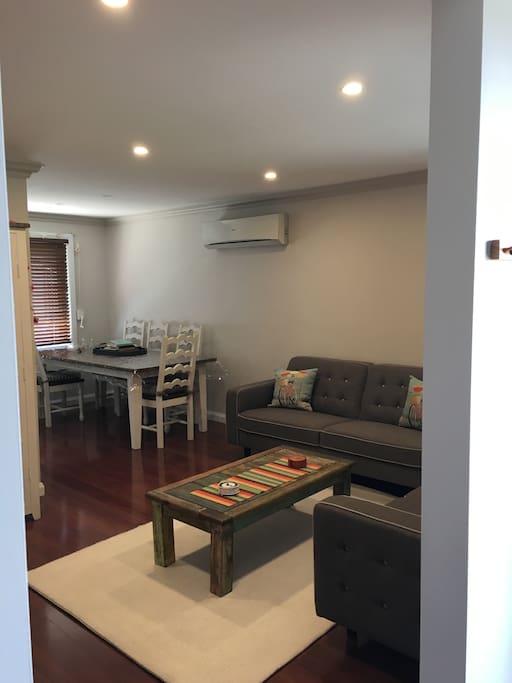 Living room and dinning room