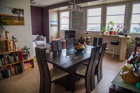 Appartement luminieux, vue dégagée