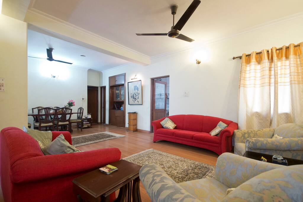 The Drawing room and the living room
