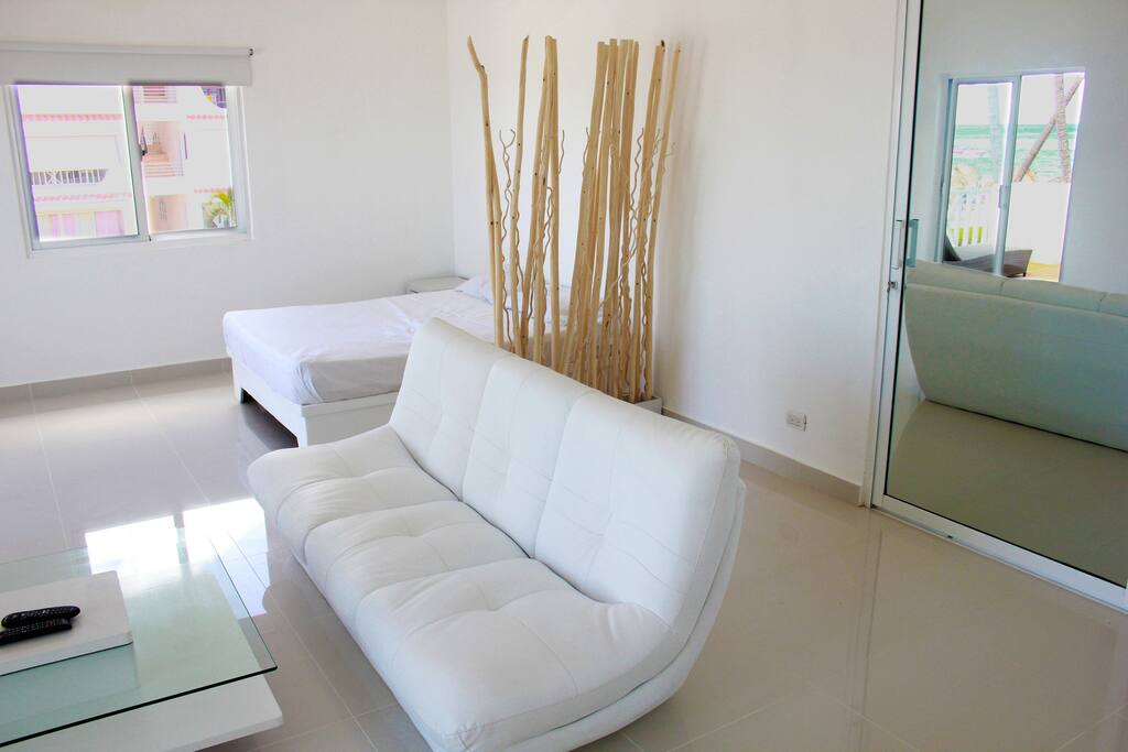 Vista Salta de Estar + Cama - Apartamento 6