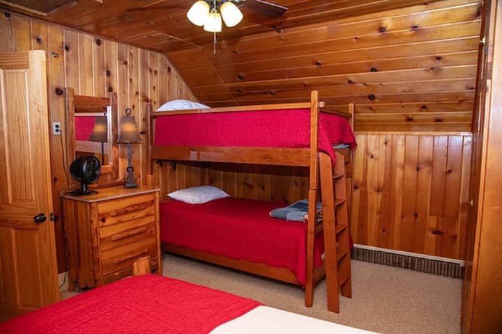 Ranch House - Bedroom #5 - One Double Bed, One set of Bunk Beds - Upstairs