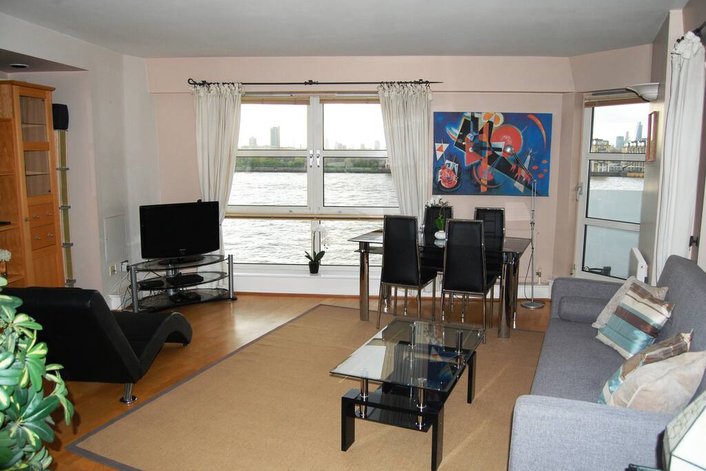 Spacious open plan living area