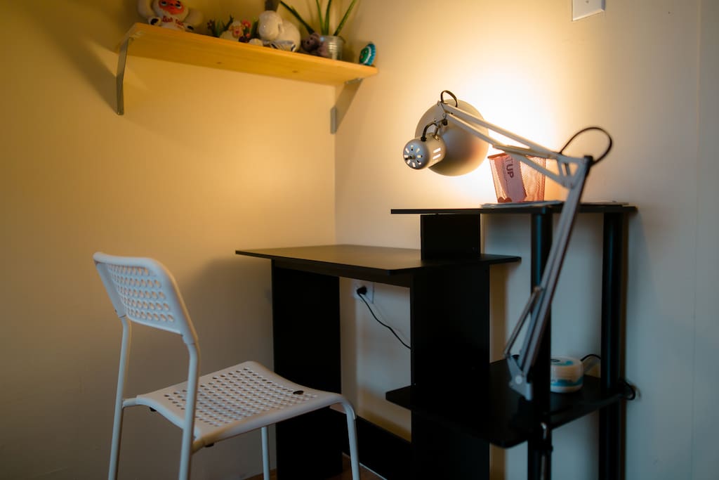 Desk in the bedroom