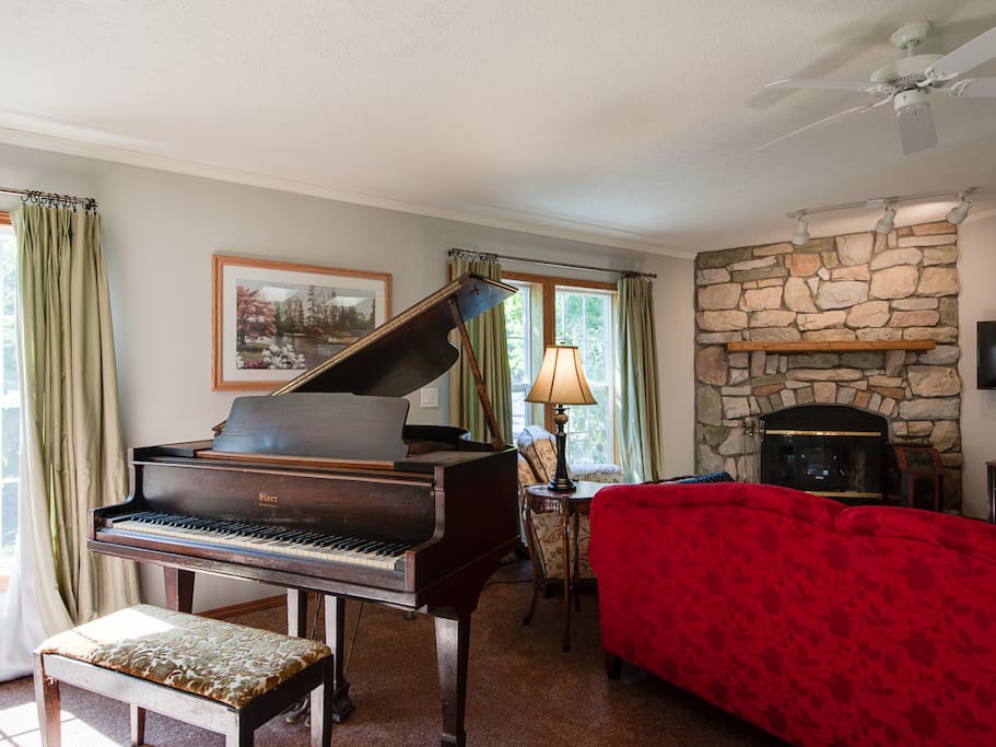 Living Room With Grand Piano