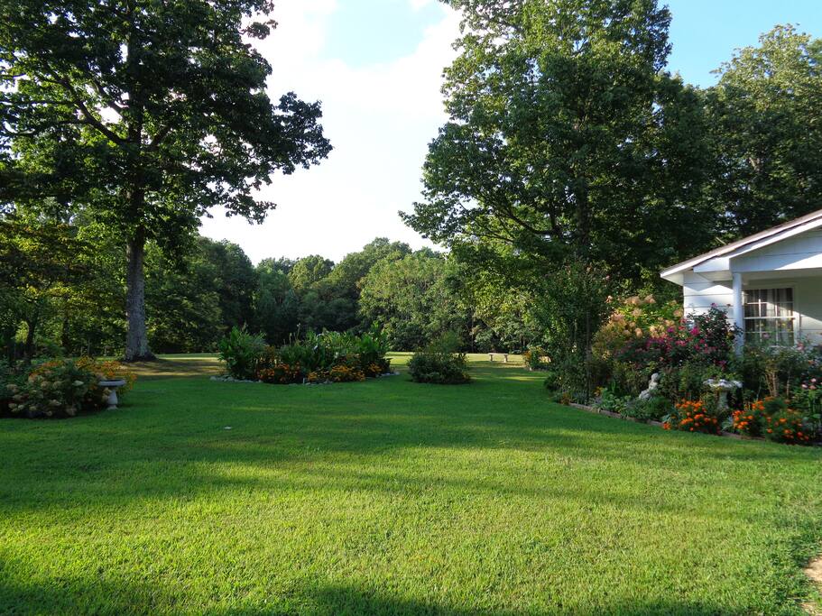 Added today 8/27 Side of cottage Fall Season coming soon gets prettier everyday.