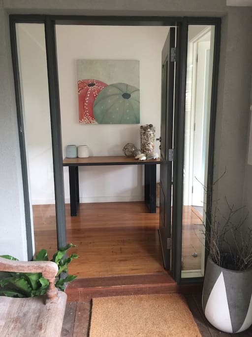Through the front door