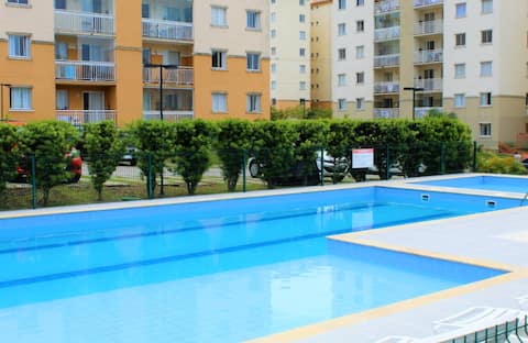 New apartment in Pinheirinho. Netflix, Wi-Fi, swimming pool