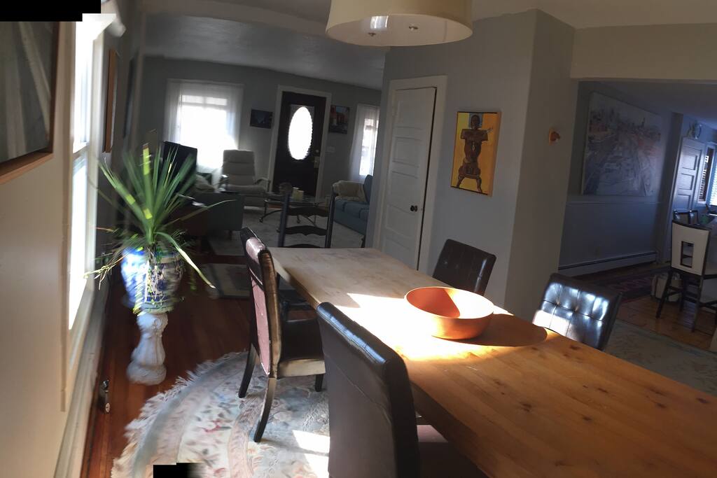 View of first floor Dining area
& living space