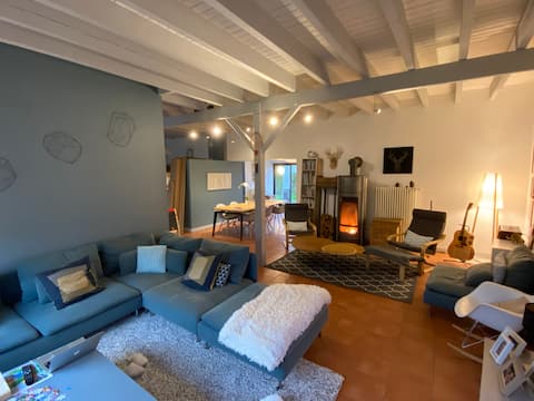 Renovated old Forge with heated pool