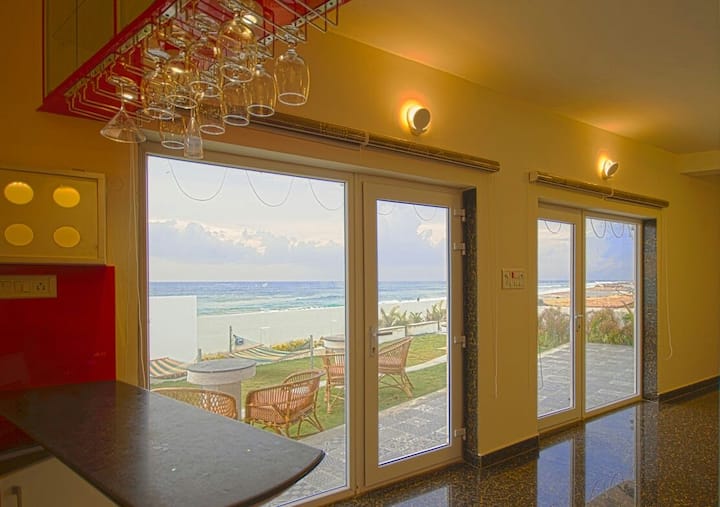 View of the sea from the dorm