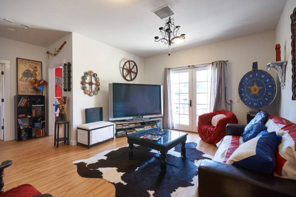 Enjoy watching Netflix or gaming on the Wii; select from a dozen games including the Wii-fit board. Stream any movie or tv show uninterrupted with complimentary high speed wifi & our Chrome cast. Also provided are a large selection of popular upbeat movies, gorgeous art culture & travel books, a wide variety of entertaining board games, the "Wheel of Fortune!", plus fun craft projects, assorted sporting equipment and many many other awesome activities!