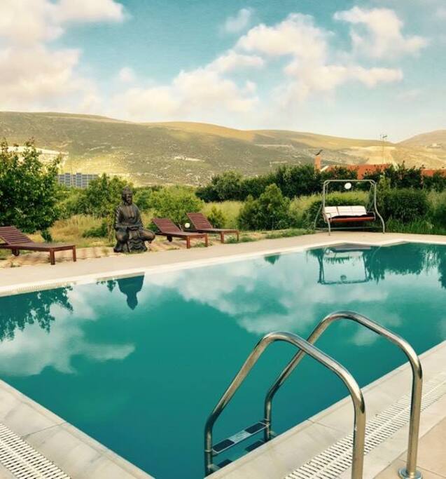 Outdoor pool for common use
