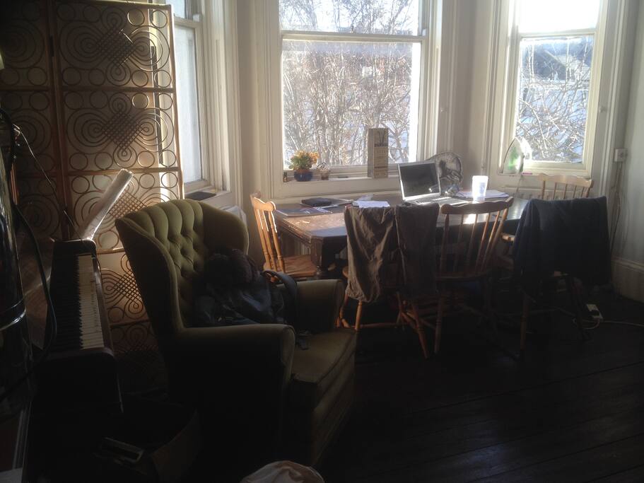 The lounge and dining room
