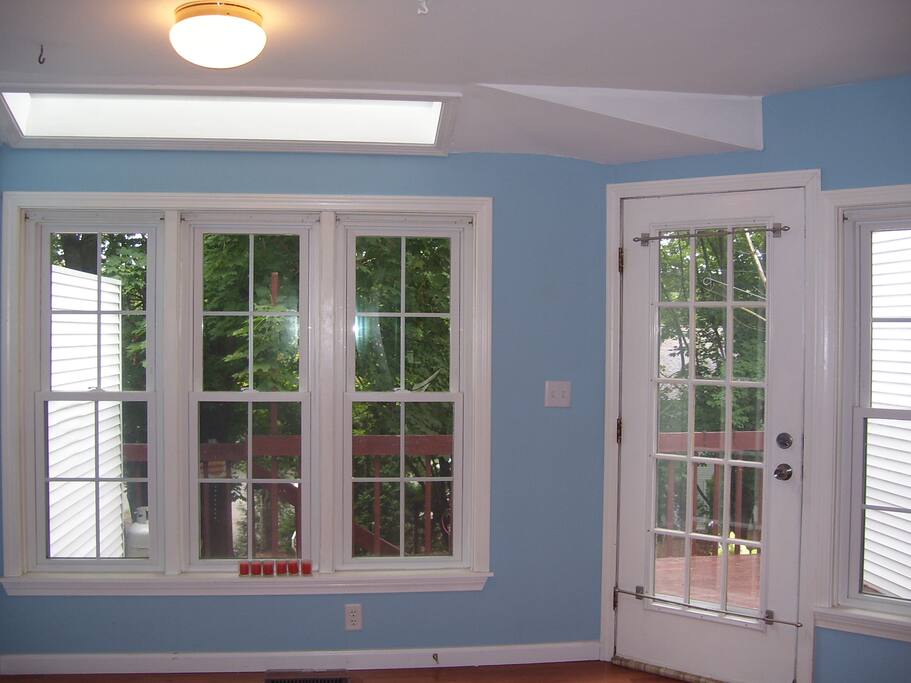 back door to deck