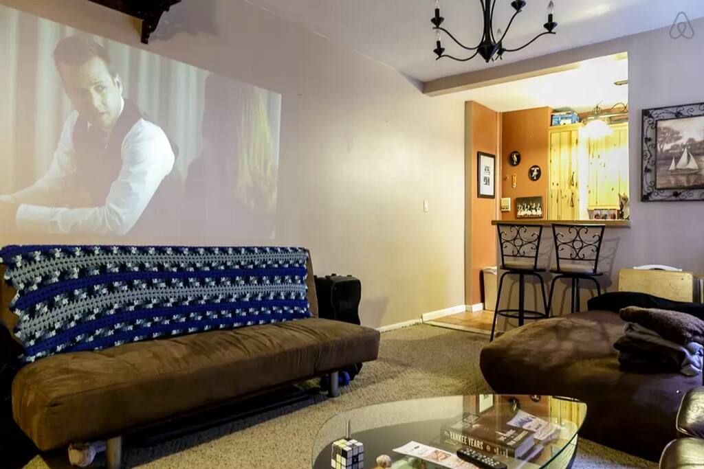110" Projector -- check!