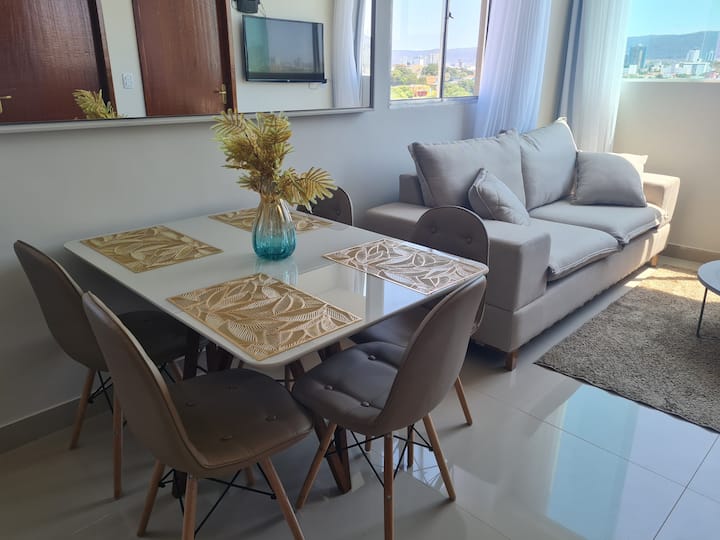 401 Central 4º Andar, 3 Quartos, Ar, Tv Smart, - Montes Claros