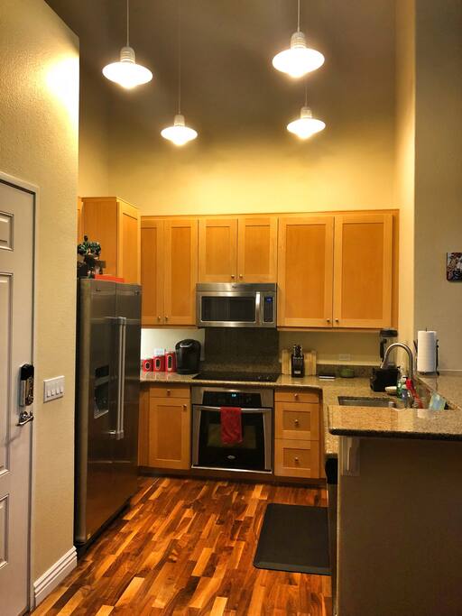 Kitchen and front door