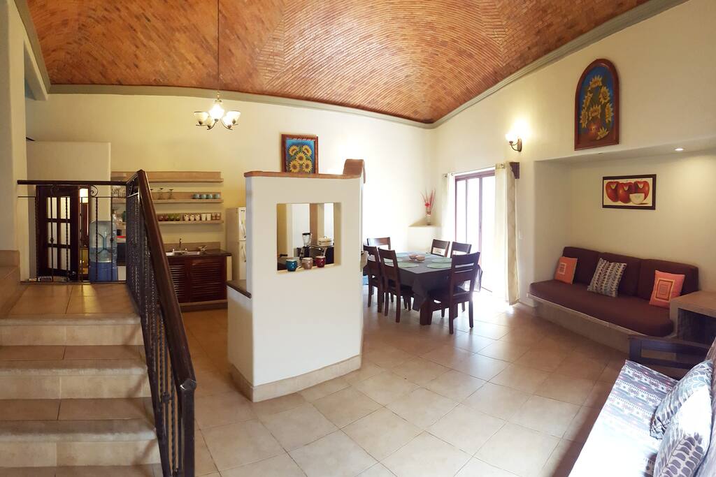 View into kitchen / living room from entrance