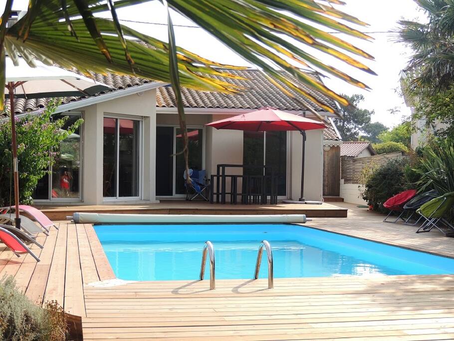 Villa vue depuis la cabane antillaise