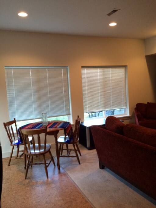dining and living room area