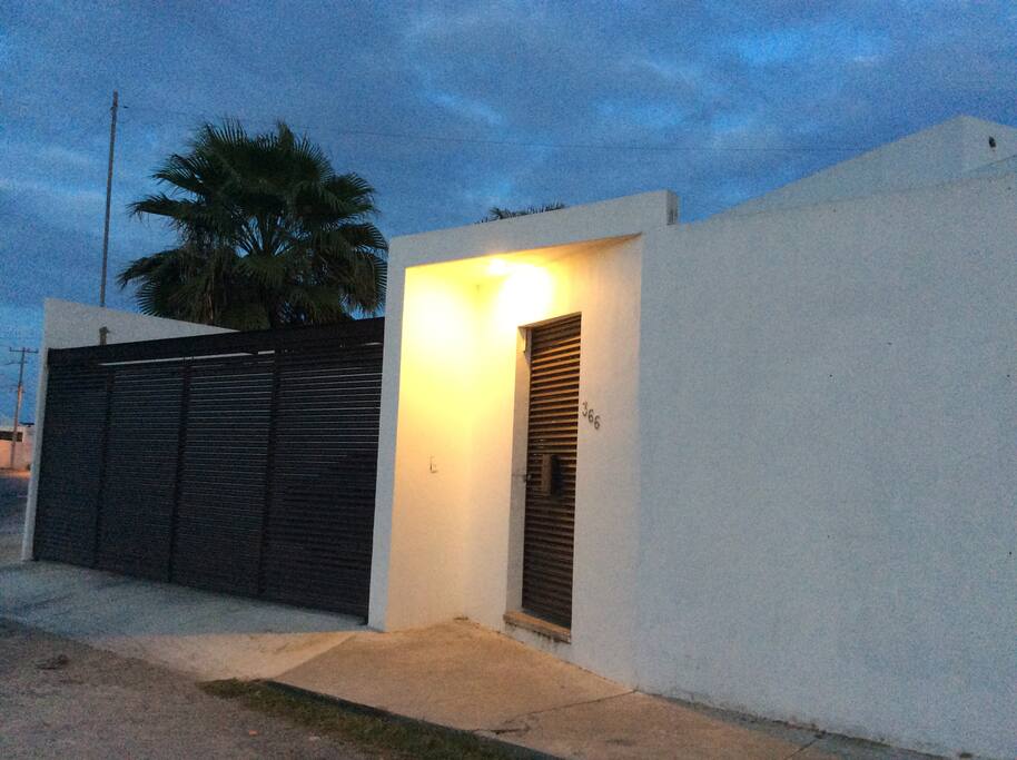 Fachada de la casa.