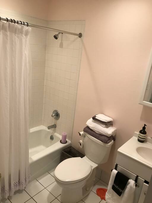 Soaking bathtub and shower