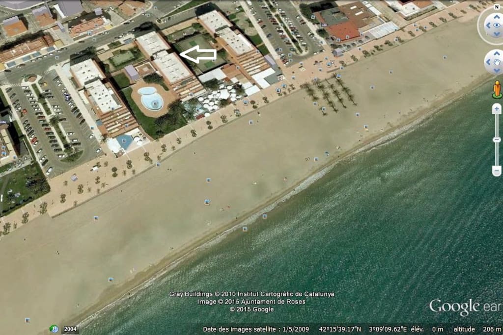 SITUATION APPARTEMENT DERNIER ÉTAGE VUE SATELLITE