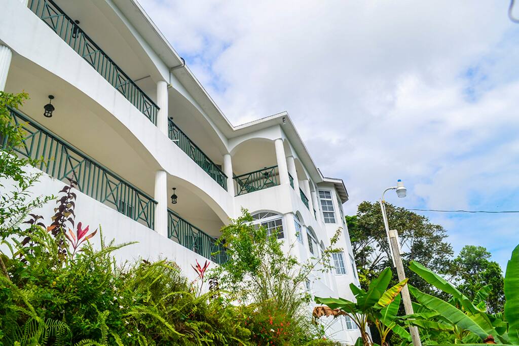 View of the Inn from below