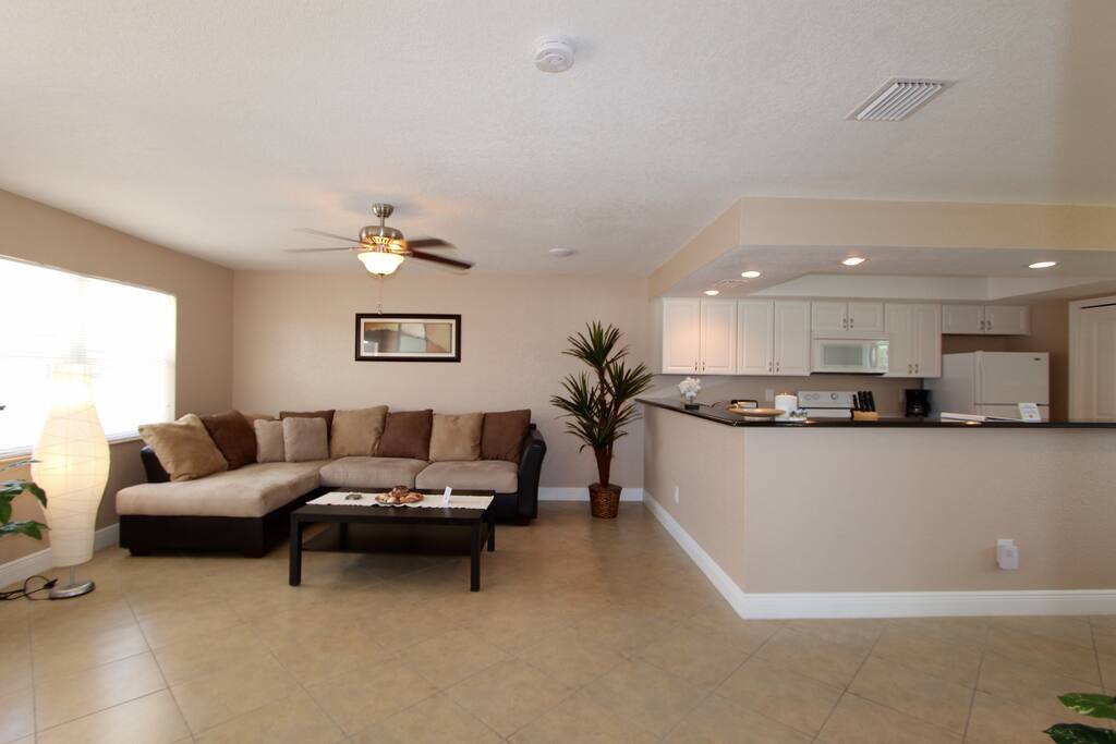 Nicely furnished open floorpan