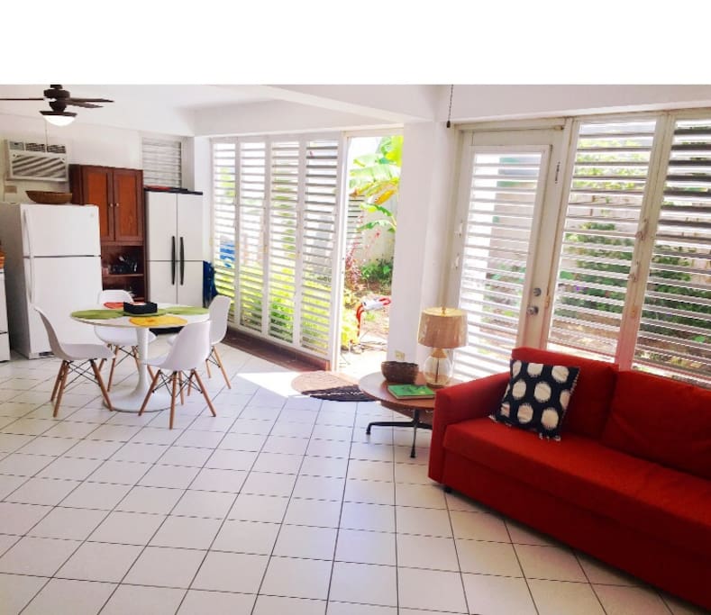 Modern Open Space Garden Apartment in Ocean Park - Lofts for Rent in San Juan, San Juan, Puerto Rico