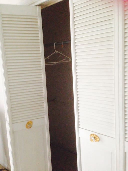 Full closet for your use! Especially helpful for extended stays.