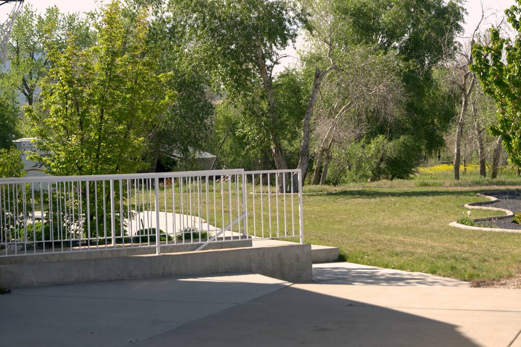 Separate entrance and parking space