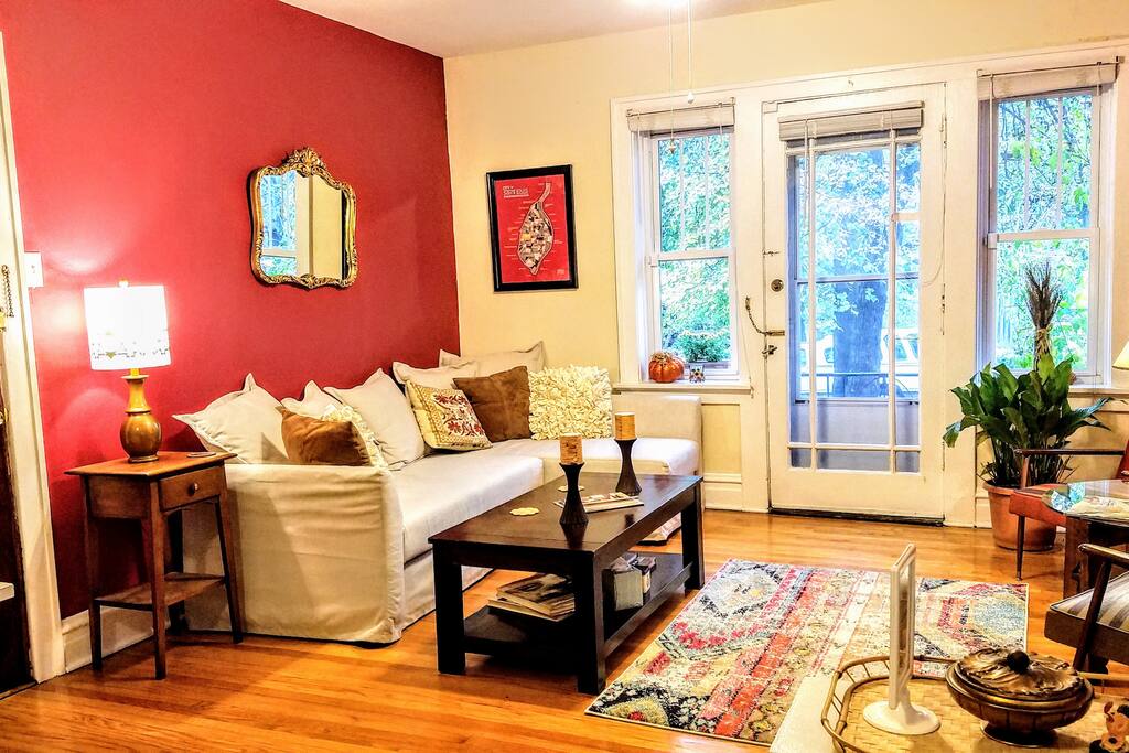 Living Room -- with access to small balcony