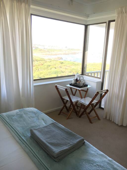 Main bedroom with a view.